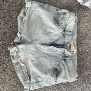 Garage Light Blue Denim Shorts